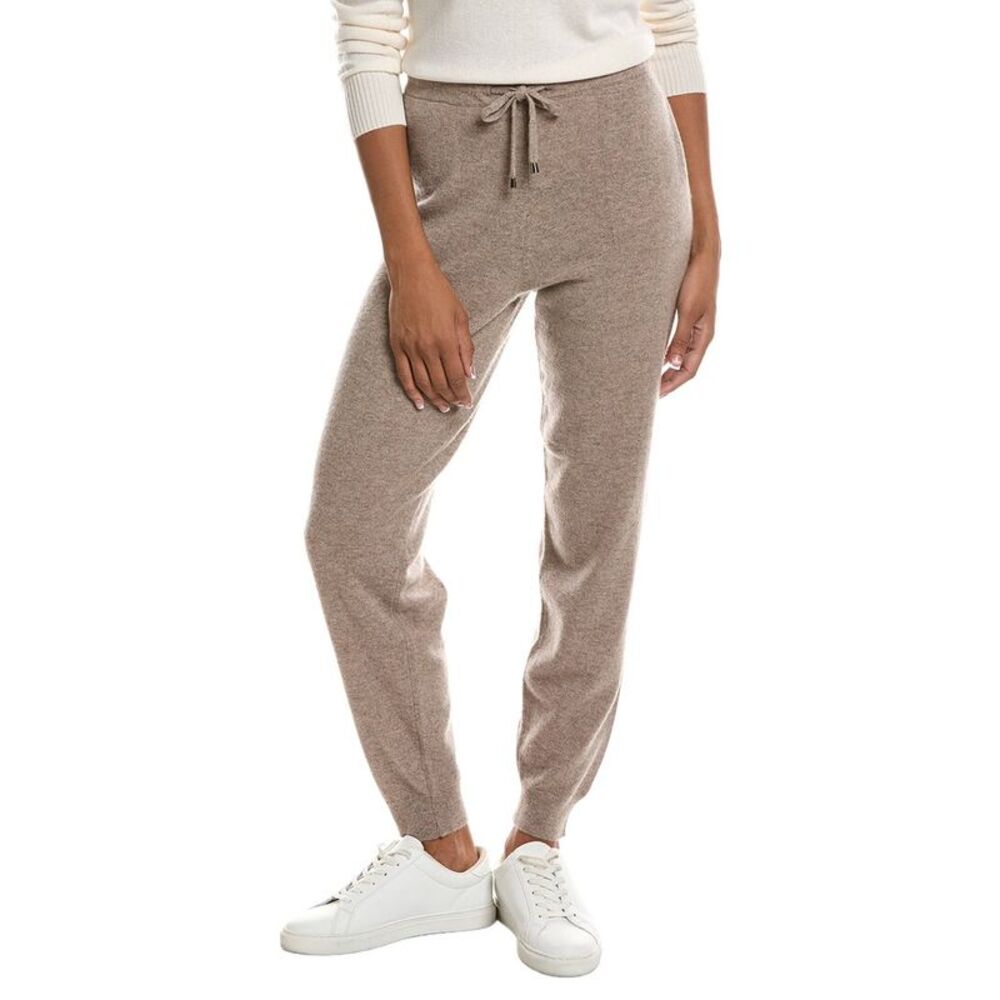 Incashmere Womens  Drawstring Cashmere Jogger Pant, Grey